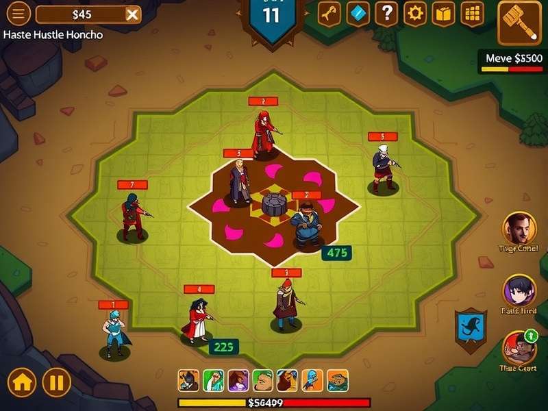 Haste Hustle Honcho gameplay screenshot showing strategic elements